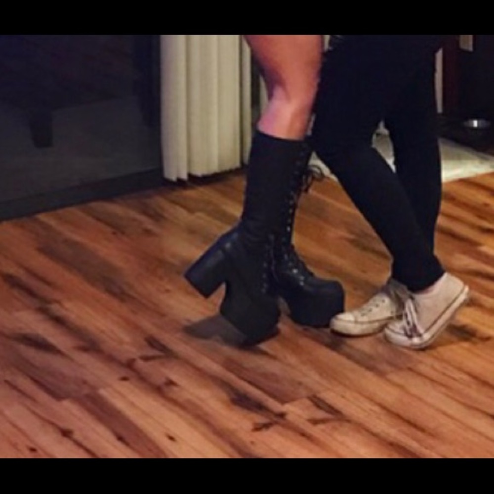 dolls kill platform boots